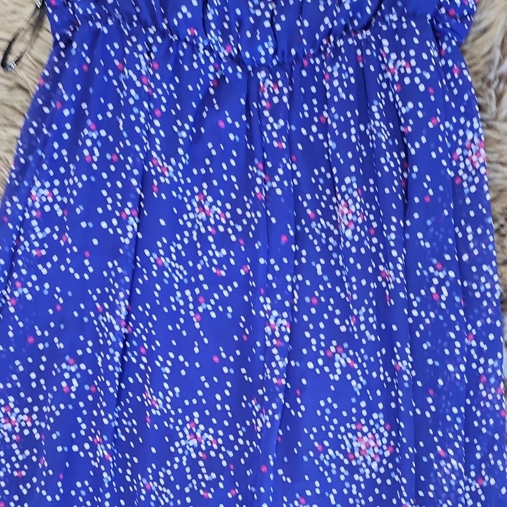 Blue Halter Dress with Star Pattern - Picture 7 of 9